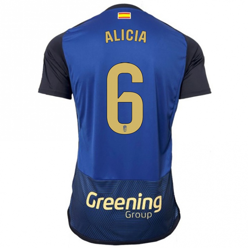 Mujer Fútbol Camiseta Alicia #6 Armada 2ª Equipación 2023/24 México