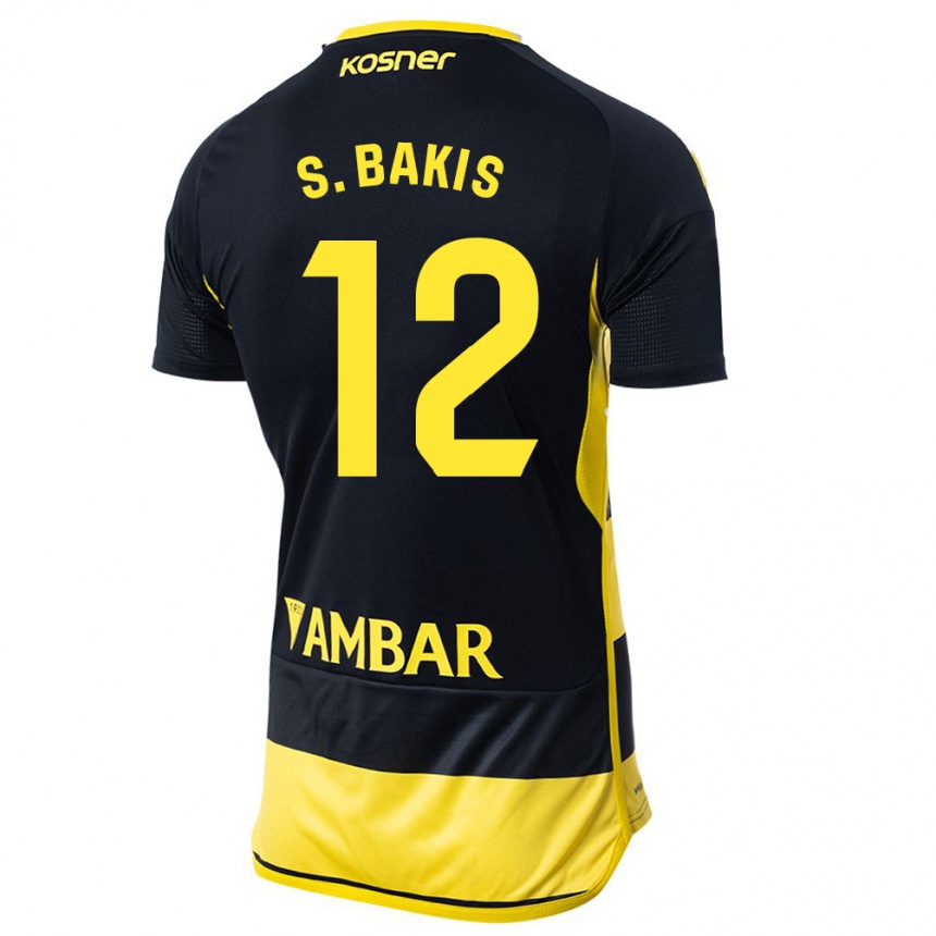 Mujer Fútbol Camiseta Sinan Bakış #12 Negro Amarillo 2ª Equipación 2023/24 México