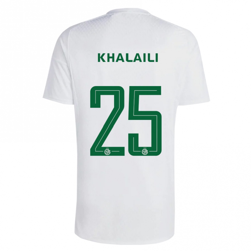 Mujer Fútbol Camiseta Anan Khalaili #25 Verde Azul 2ª Equipación 2023/24 México