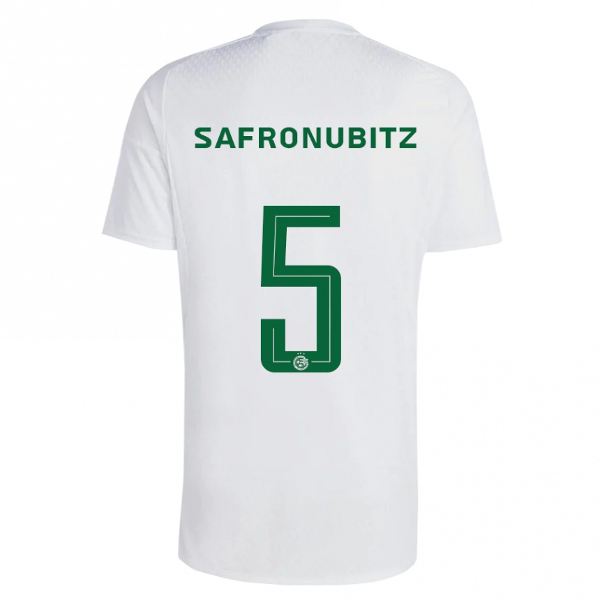 Mujer Fútbol Camiseta Dan Safronubitz #5 Verde Azul 2ª Equipación 2023/24 México