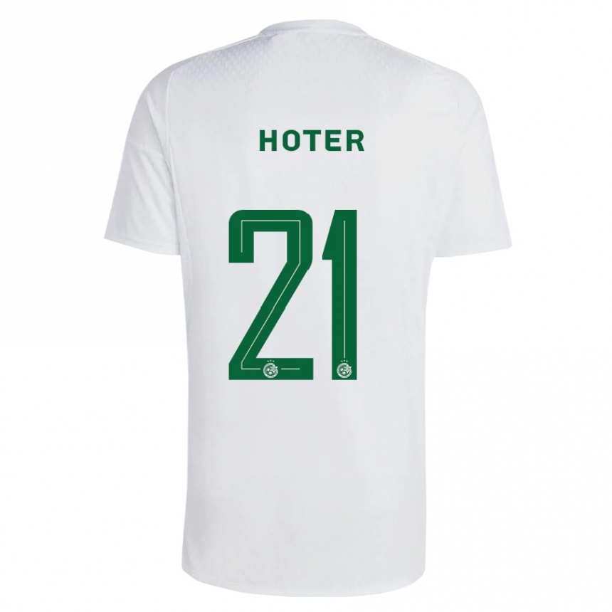 Mujer Fútbol Camiseta Tavor Hoter #21 Verde Azul 2ª Equipación 2023/24 México