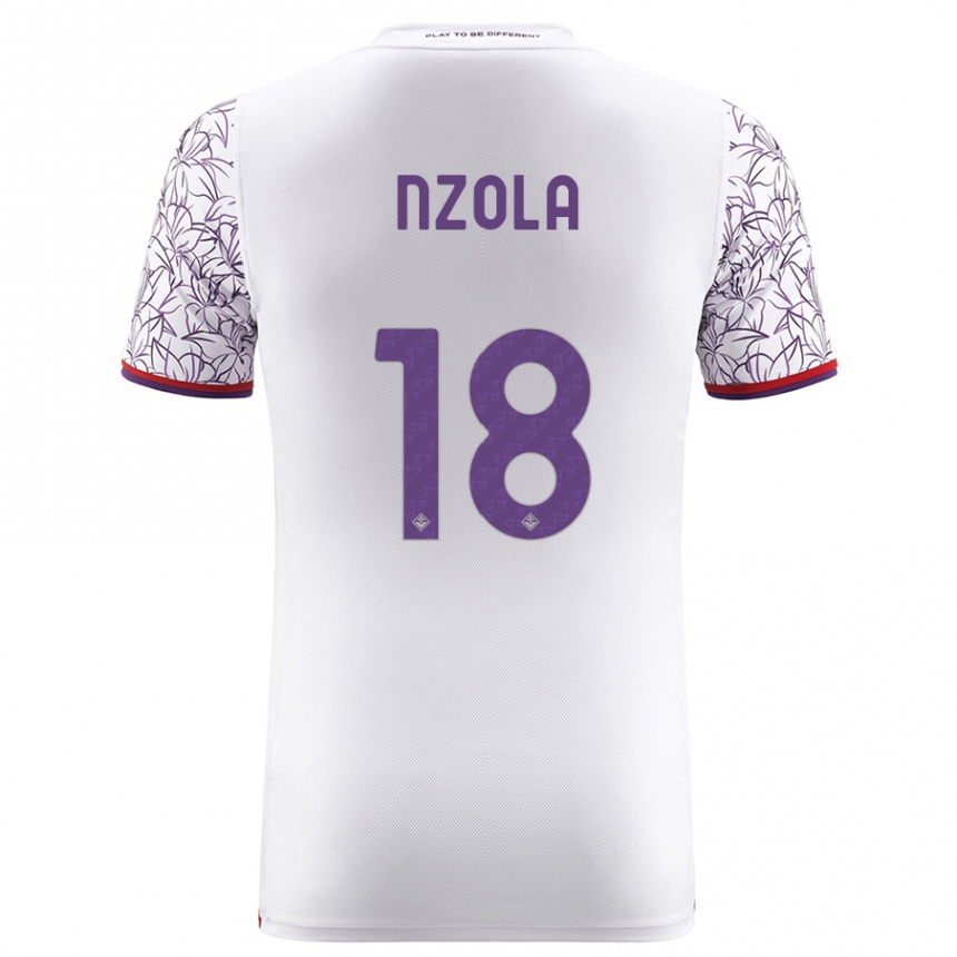 Mujer Fútbol Camiseta M'bala Nzola #18 Blanco 2ª Equipación 2023/24 México