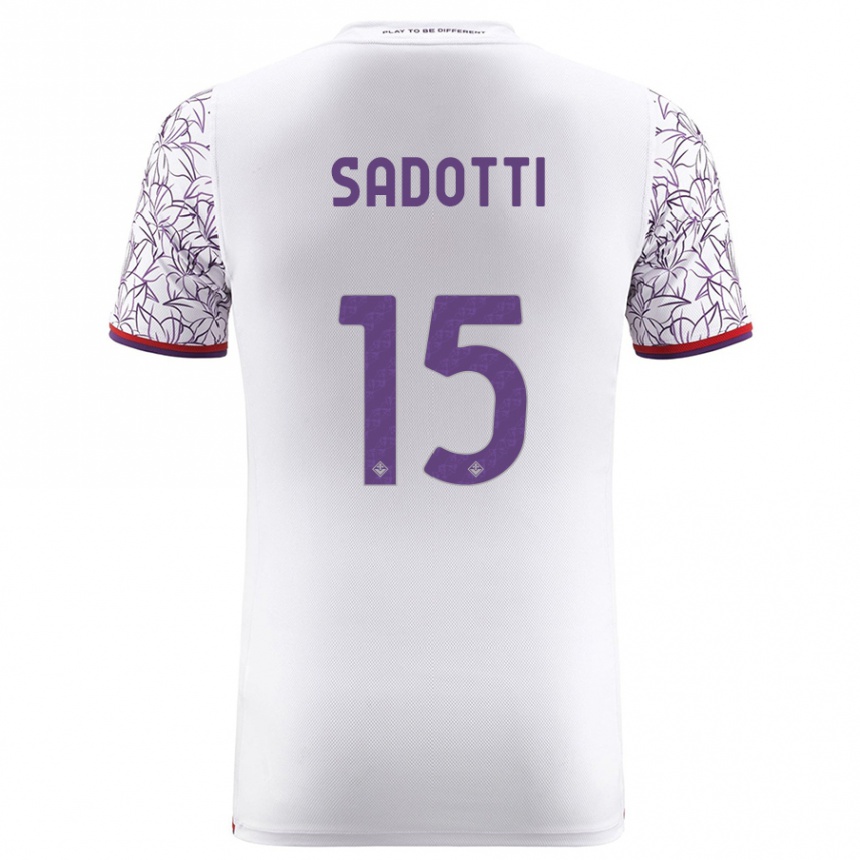 Mujer Fútbol Camiseta Edoardo Sadotti #15 Blanco 2ª Equipación 2023/24 México