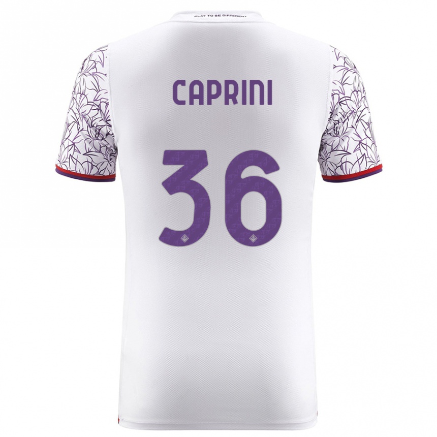 Mujer Fútbol Camiseta Maat Daniel Caprini #36 Blanco 2ª Equipación 2023/24 México