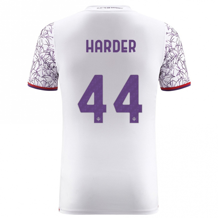 Mujer Fútbol Camiseta Jonas Harder #44 Blanco 2ª Equipación 2023/24 México