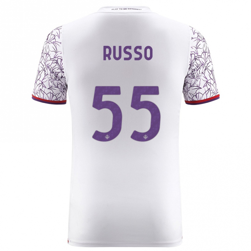 Mujer Fútbol Camiseta Federica Russo #55 Blanco 2ª Equipación 2023/24 México