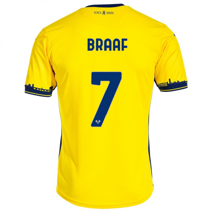 Mujer Fútbol Camiseta Jayden Braaf #7 Amarillo 2ª Equipación 2023/24 México