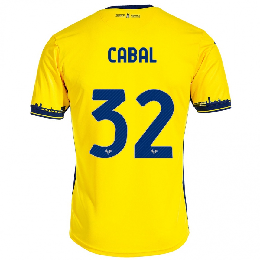 Mujer Fútbol Camiseta Juan Cabal #32 Amarillo 2ª Equipación 2023/24 México