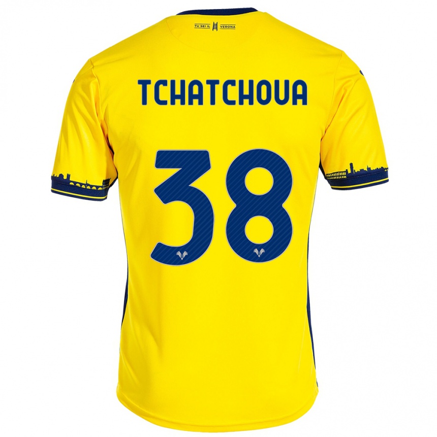 Mujer Fútbol Camiseta Jackson Tchatchoua #38 Amarillo 2ª Equipación 2023/24 México