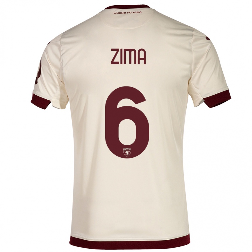 Mujer Fútbol Camiseta David Zima #6 Champán 2ª Equipación 2023/24 México