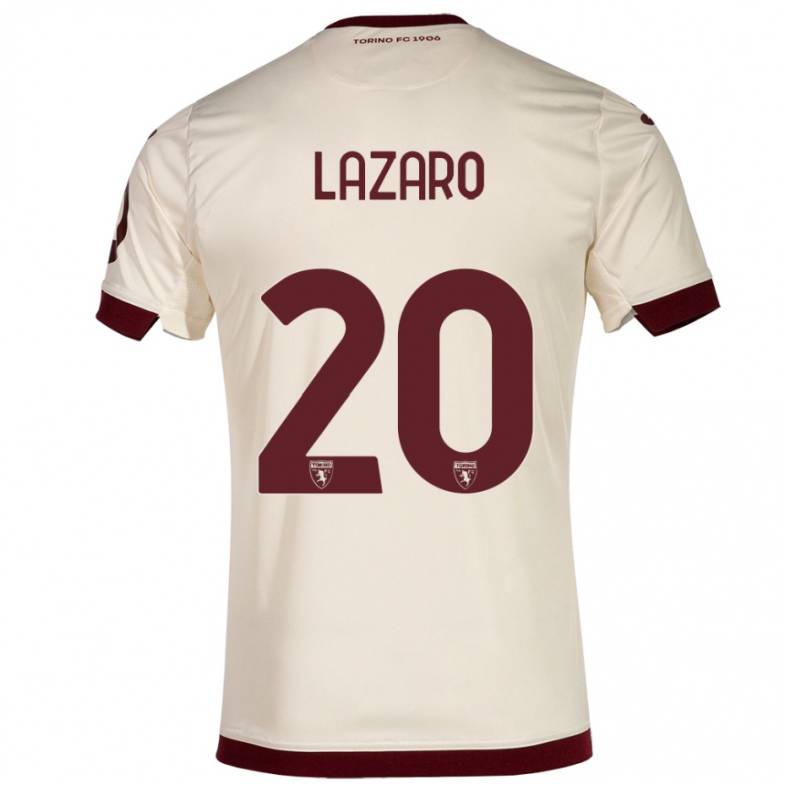 Mujer Fútbol Camiseta Valentino Lazaro #20 Champán 2ª Equipación 2023/24 México