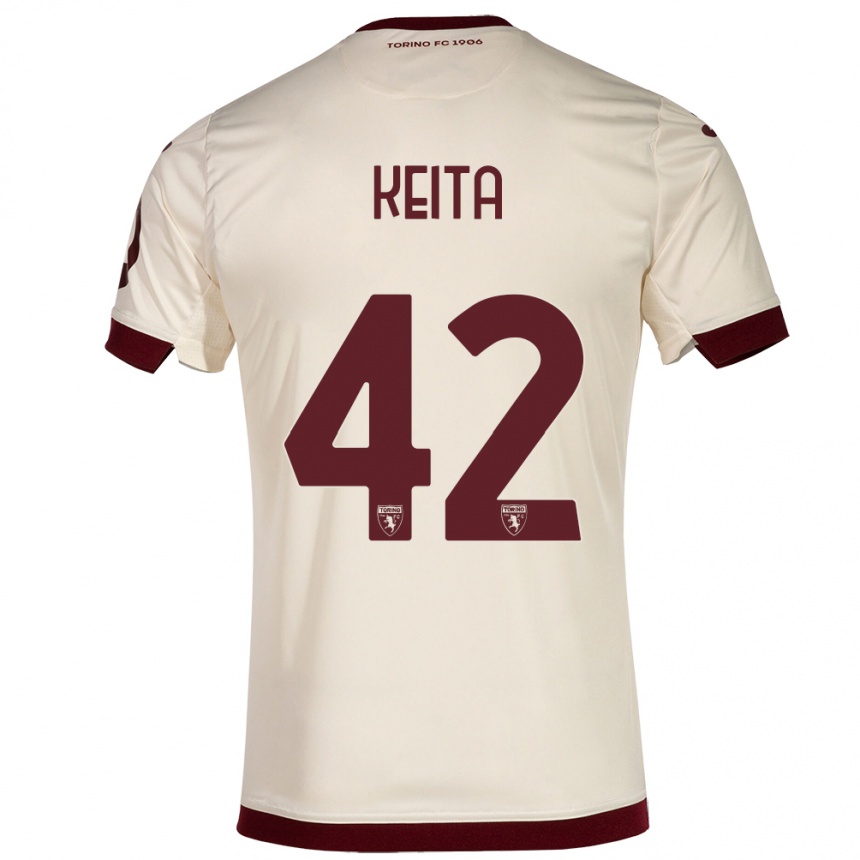 Mujer Fútbol Camiseta Karamoko Keita #42 Champán 2ª Equipación 2023/24 México