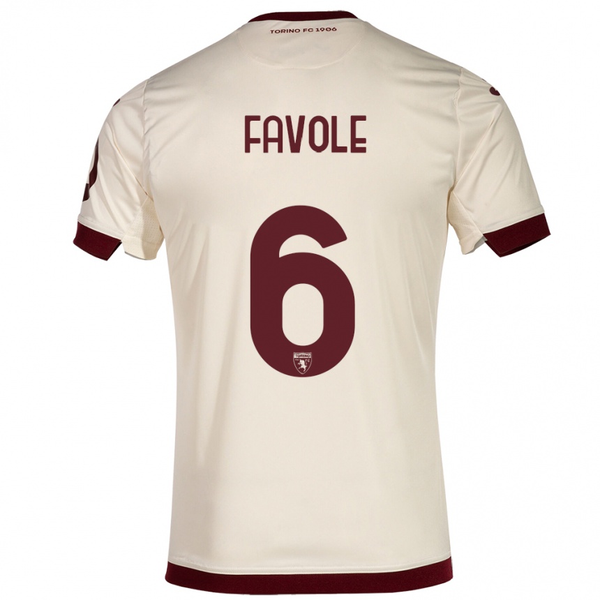 Mujer Fútbol Camiseta Stefania Favole #6 Champán 2ª Equipación 2023/24 México