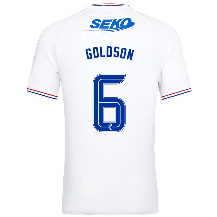 Mujer Fútbol Camiseta Connor Goldson #6 Blanco 2ª Equipación 2023/24 México