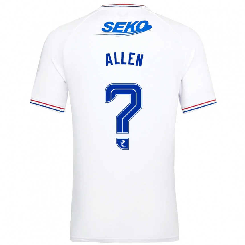 Mujer Fútbol Camiseta Greig Allen #0 Blanco 2ª Equipación 2023/24 México