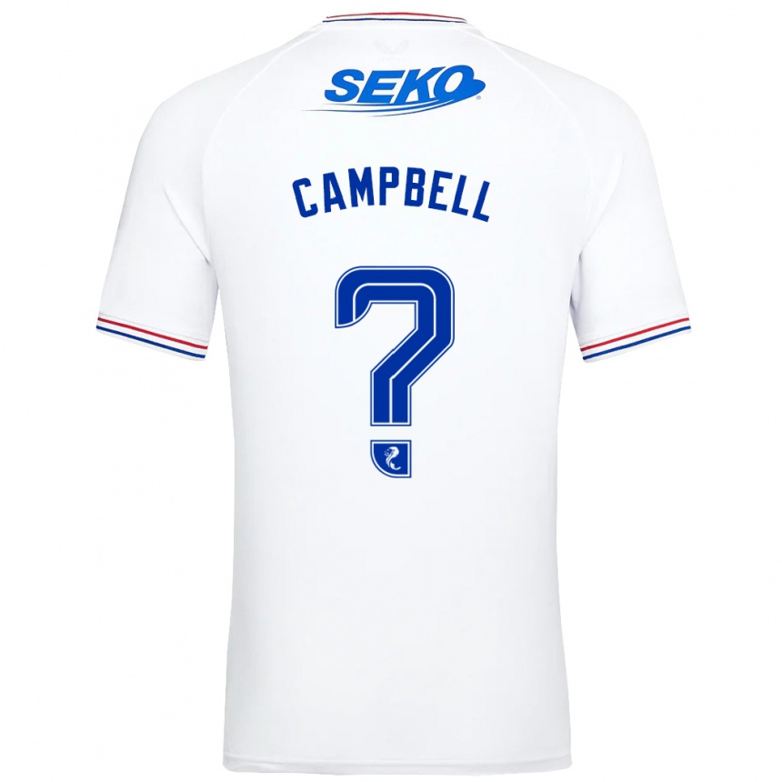 Mujer Fútbol Camiseta Connor Campbell #0 Blanco 2ª Equipación 2023/24 México