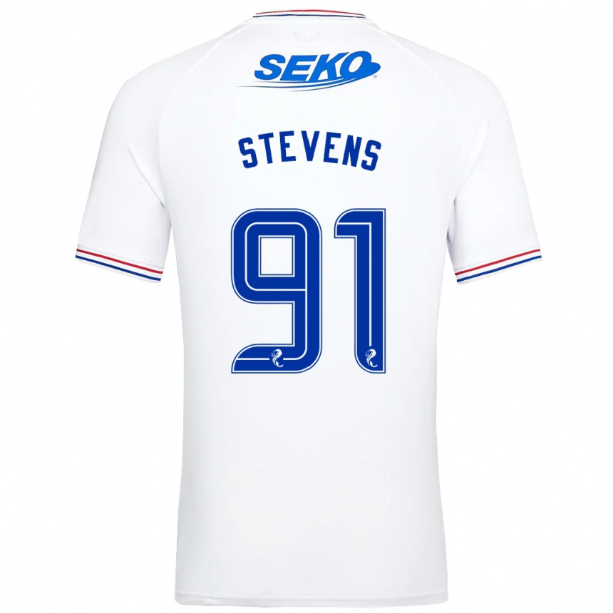 Mujer Fútbol Camiseta Archie Stevens #91 Blanco 2ª Equipación 2023/24 México