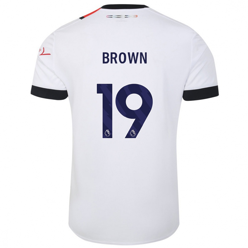 Mujer Fútbol Camiseta Jacob Brown #19 Blanco 2ª Equipación 2023/24 México