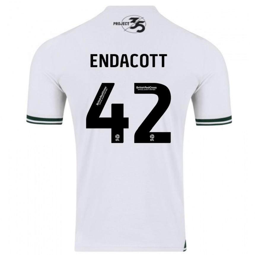 Mujer Fútbol Camiseta Jack Endacott #42 Blanco 2ª Equipación 2023/24 México