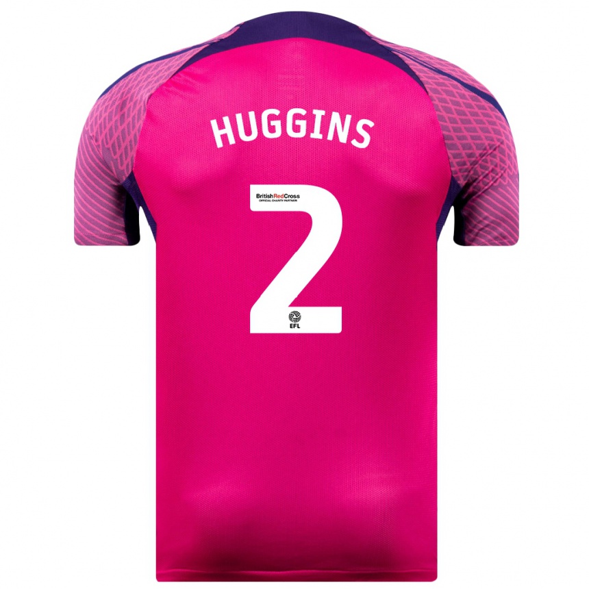 Mujer Fútbol Camiseta Niall Huggins #2 Morado 2ª Equipación 2023/24 México