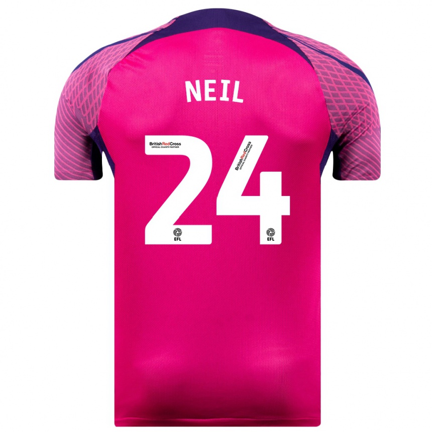 Mujer Fútbol Camiseta Dan Neil #24 Morado 2ª Equipación 2023/24 México