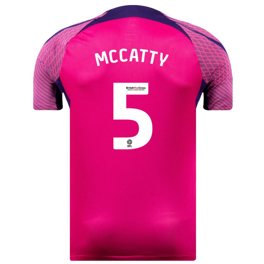 Mujer Fútbol Camiseta Grace Mccatty #5 Morado 2ª Equipación 2023/24 México