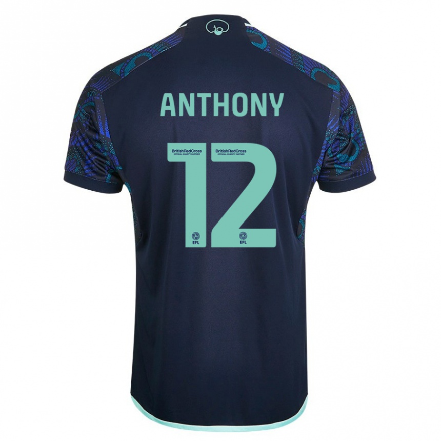 Mujer Fútbol Camiseta Jaidon Anthony #12 Azul 2ª Equipación 2023/24 México