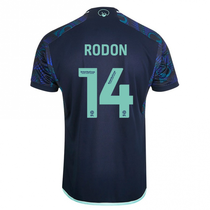 Mujer Fútbol Camiseta Joe Rodon #14 Azul 2ª Equipación 2023/24 México