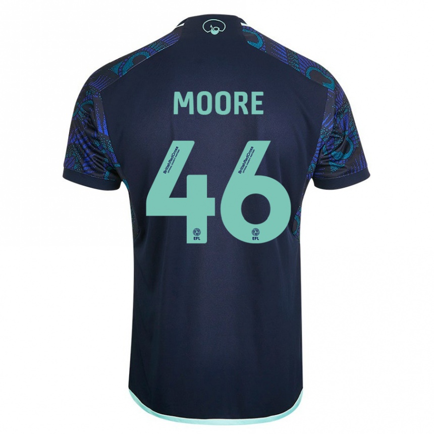 Mujer Fútbol Camiseta Kris Moore #46 Azul 2ª Equipación 2023/24 México