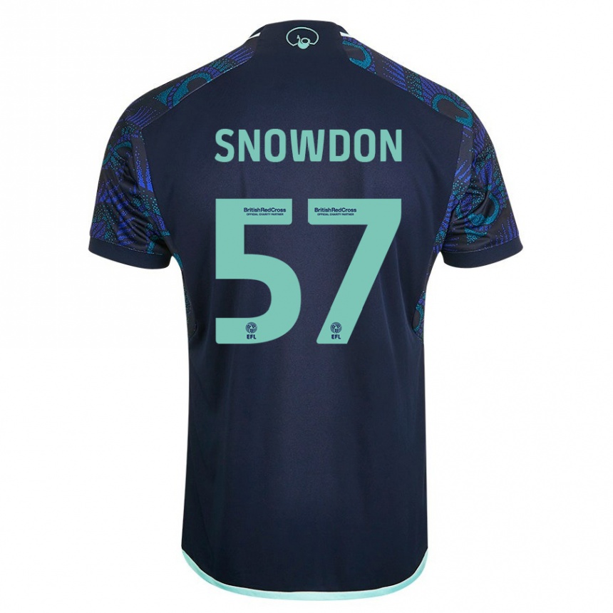 Mujer Fútbol Camiseta Joe Snowdon #57 Azul 2ª Equipación 2023/24 México