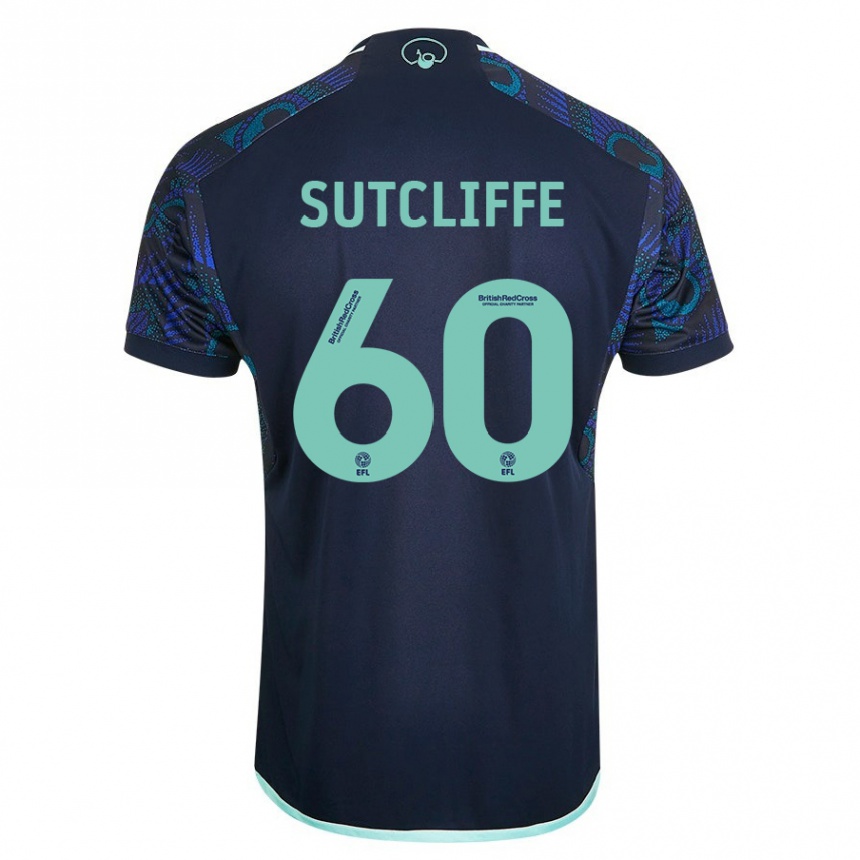 Mujer Fútbol Camiseta Harvey Sutcliffe #60 Azul 2ª Equipación 2023/24 México