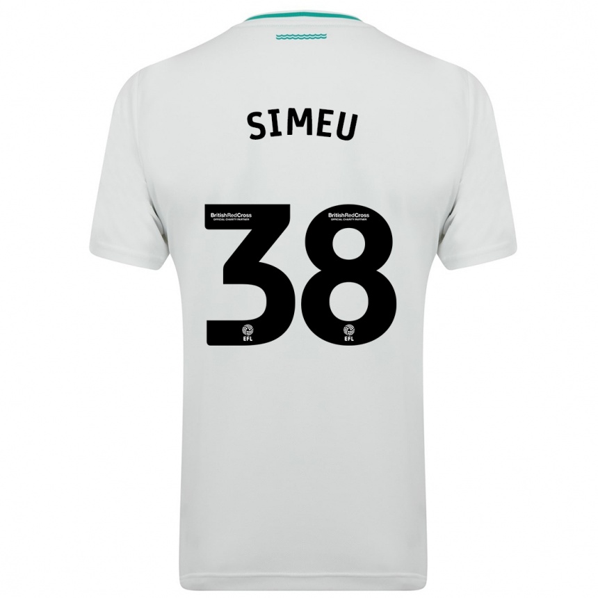 Mujer Fútbol Camiseta Dynel Simeu #38 Blanco 2ª Equipación 2023/24 México