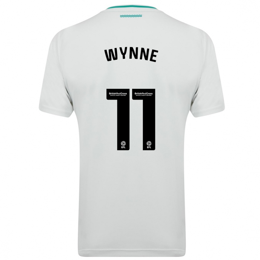 Mujer Fútbol Camiseta Megan Wynne #11 Blanco 2ª Equipación 2023/24 México