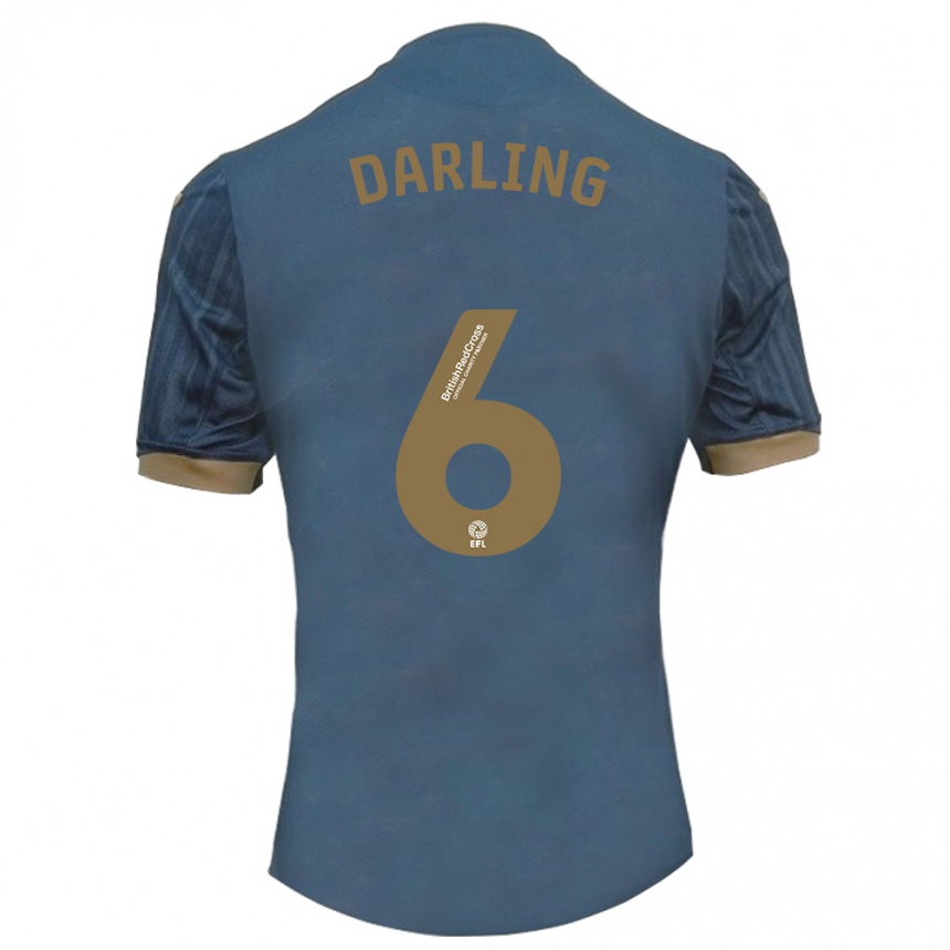 Mujer Fútbol Camiseta Harry Darling #6 Verde Azulado Oscuro 2ª Equipación 2023/24 México