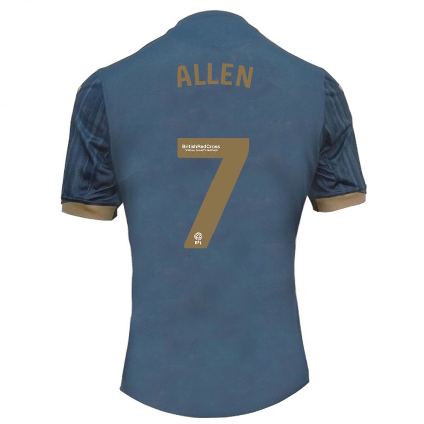 Mujer Fútbol Camiseta Joe Allen #7 Verde Azulado Oscuro 2ª Equipación 2023/24 México