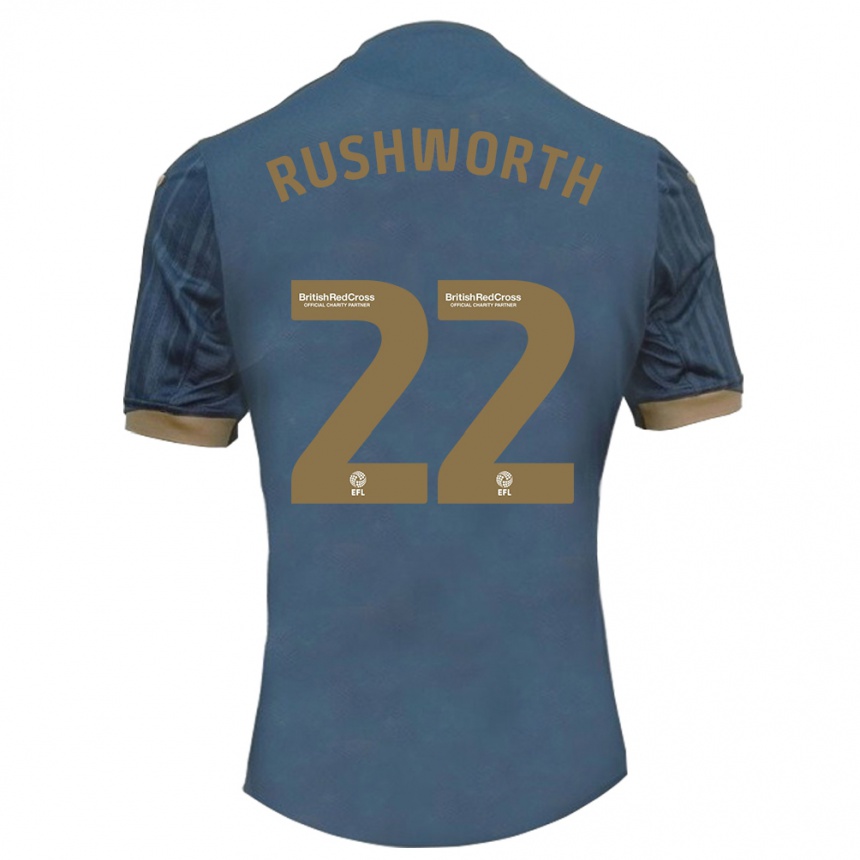 Mujer Fútbol Camiseta Carl Rushworth #22 Verde Azulado Oscuro 2ª Equipación 2023/24 México