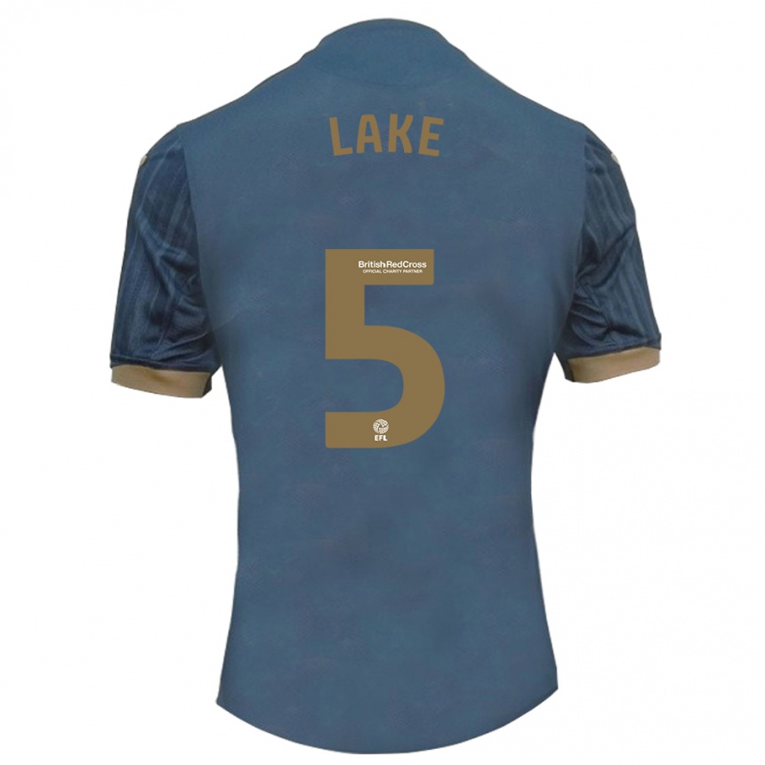 Mujer Fútbol Camiseta Ellie Lake #5 Verde Azulado Oscuro 2ª Equipación 2023/24 México