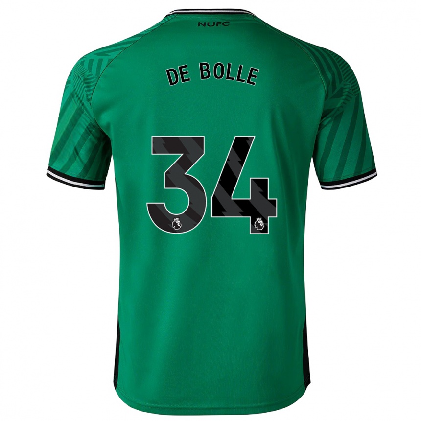 Mujer Fútbol Camiseta Lucas De Bolle #34 Verde 2ª Equipación 2023/24 México