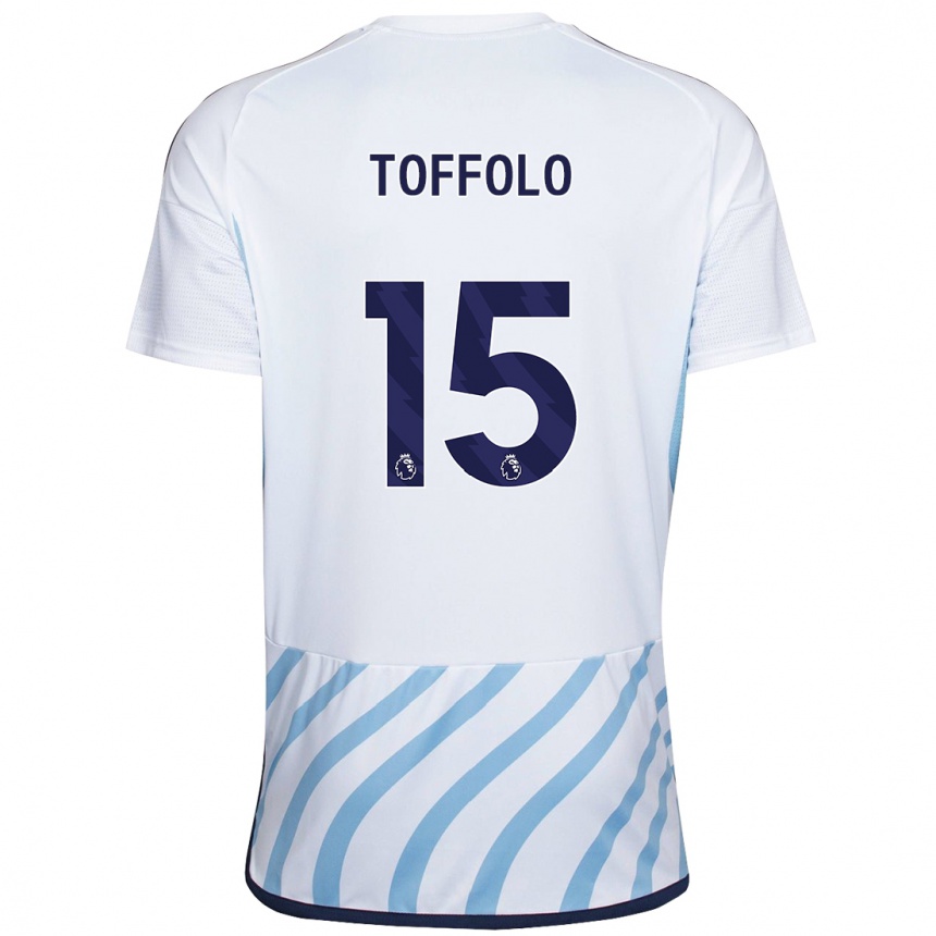 Mujer Fútbol Camiseta Harry Toffolo #15 Blanco Azul 2ª Equipación 2023/24 México