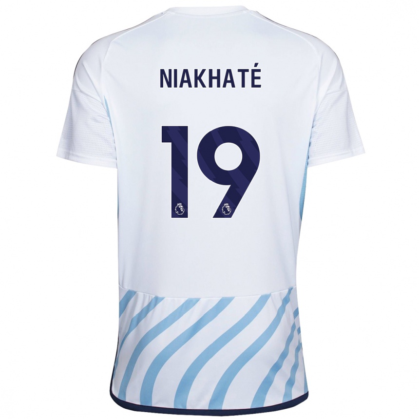 Mujer Fútbol Camiseta Moussa Niakhaté #19 Blanco Azul 2ª Equipación 2023/24 México