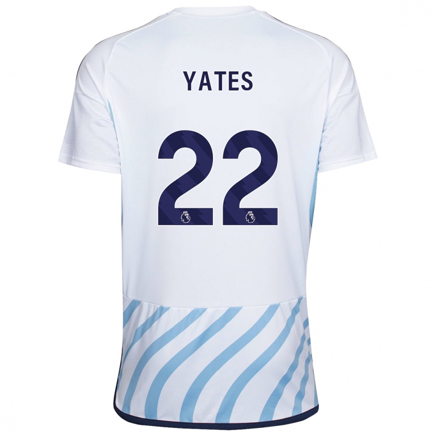 Mujer Fútbol Camiseta Ryan Yates #22 Blanco Azul 2ª Equipación 2023/24 México