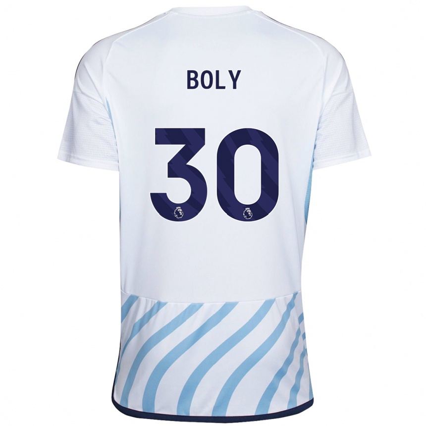Mujer Fútbol Camiseta Willy Boly #30 Blanco Azul 2ª Equipación 2023/24 México