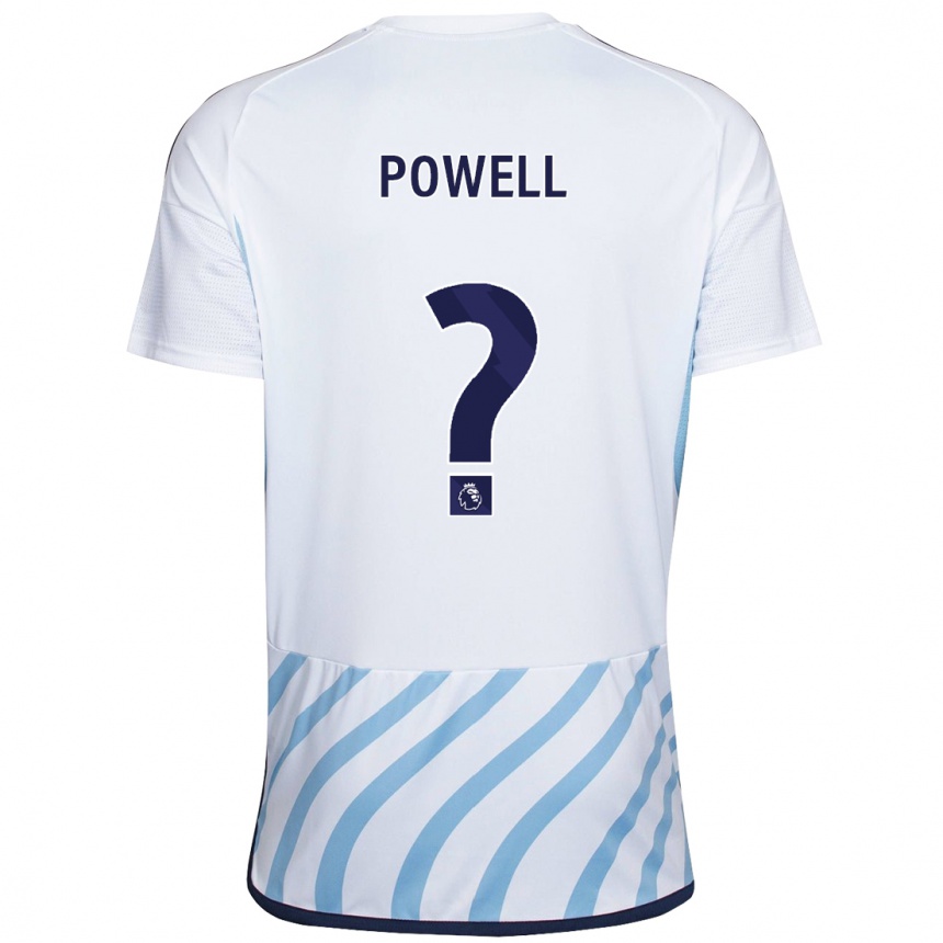 Mujer Fútbol Camiseta Jayden Powell #0 Blanco Azul 2ª Equipación 2023/24 México