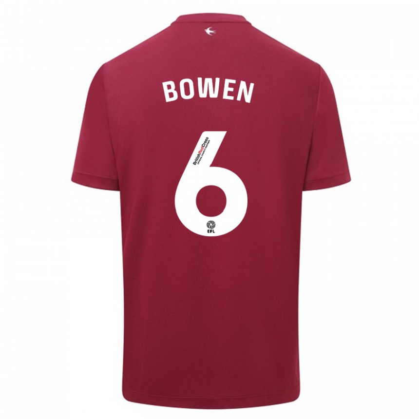 Mujer Fútbol Camiseta Megan Bowen #6 Rojo 2ª Equipación 2023/24 México