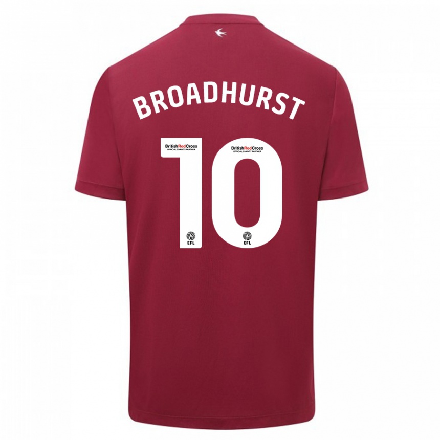 Mujer Fútbol Camiseta Danielle Broadhurst #10 Rojo 2ª Equipación 2023/24 México