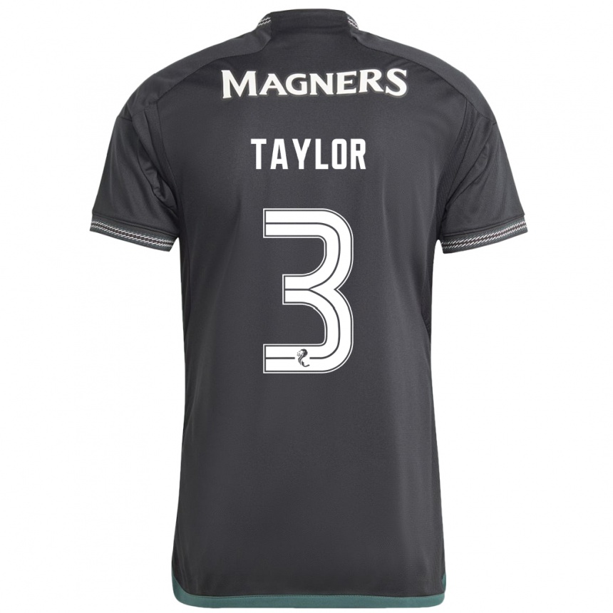 Mujer Fútbol Camiseta Greg Taylor #3 Negro 2ª Equipación 2023/24 México
