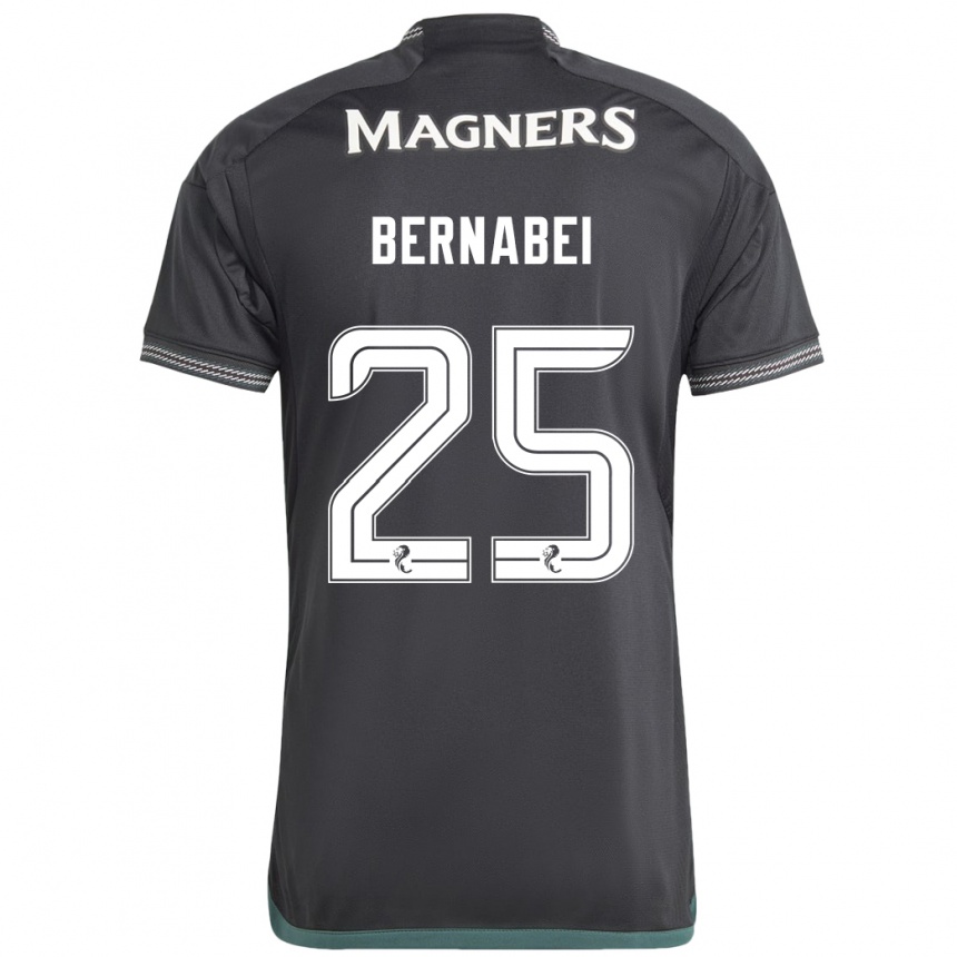 Mujer Fútbol Camiseta Alexandro Bernabéi #25 Negro 2ª Equipación 2023/24 México
