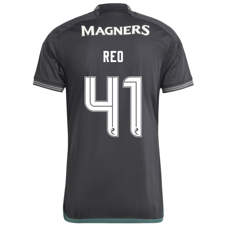 Mujer Fútbol Camiseta Reo Hatate #41 Negro 2ª Equipación 2023/24 México