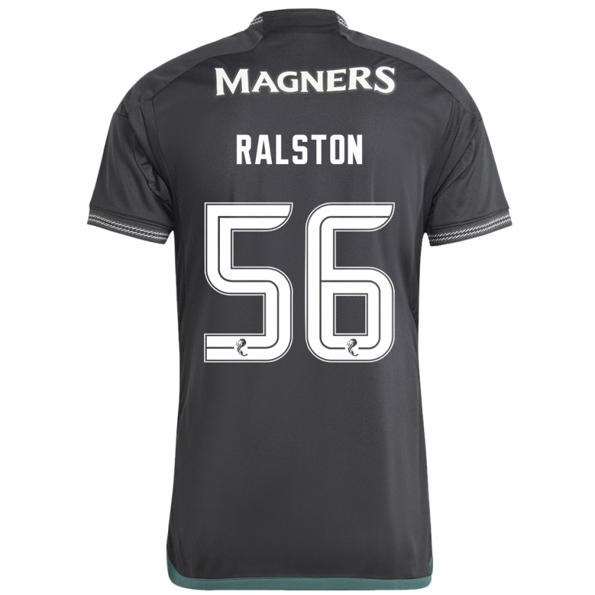 Mujer Fútbol Camiseta Anthony Ralston #56 Negro 2ª Equipación 2023/24 México