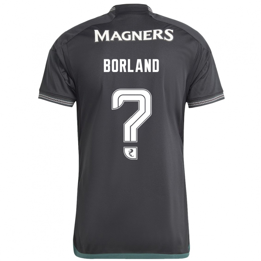 Mujer Fútbol Camiseta Hayden Borland #0 Negro 2ª Equipación 2023/24 México